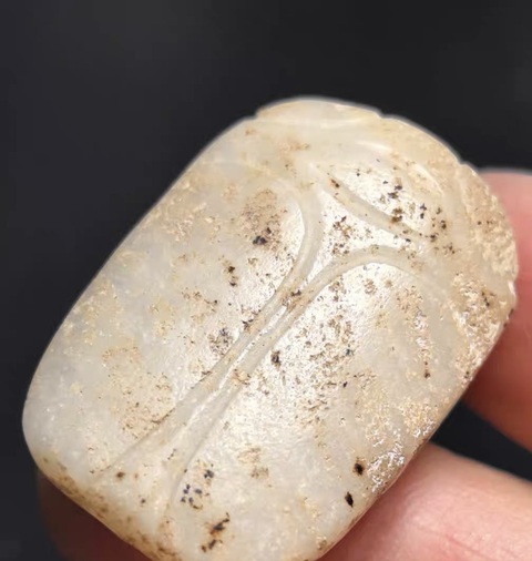 古玩玉器仿古玉蟬真品鑒賞圖