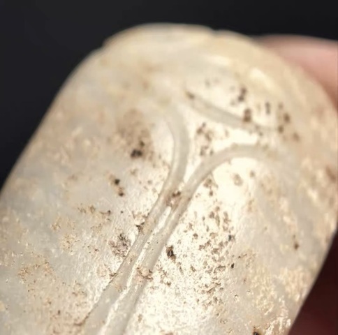 古玩玉器仿古玉蟬真品鑒賞圖