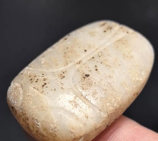 古玩玉器仿古玉蟬真品鑒賞圖