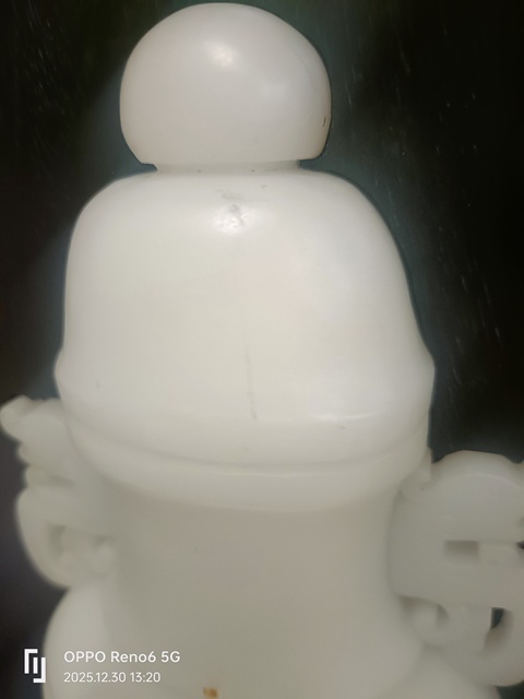 古玩玉器“乳化玻璃”鑲嵌案屏真品鑒賞圖