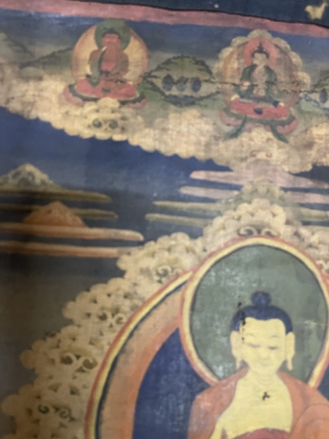 古玩字畫佚名唐卡佛像真品鑒賞圖