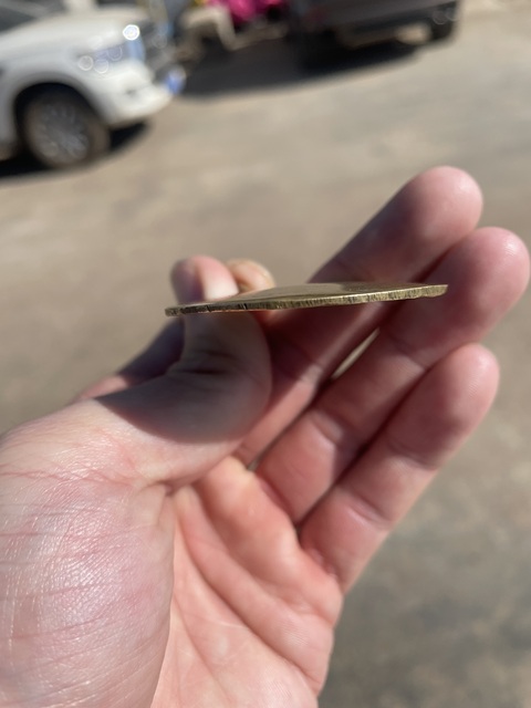 古玩銅器銅九宮八卦牌真品鑒賞圖