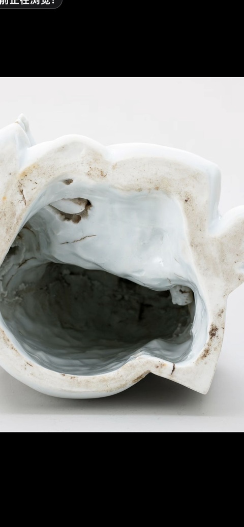 古玩陶瓷清代時(shí)期“博及漁人”款持經(jīng)觀音塑像真品鑒賞圖