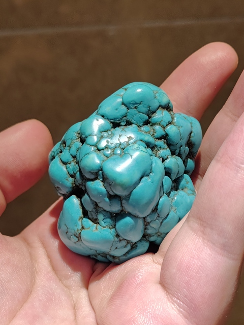 古玩玉器綠松石隨型真品鑒賞圖