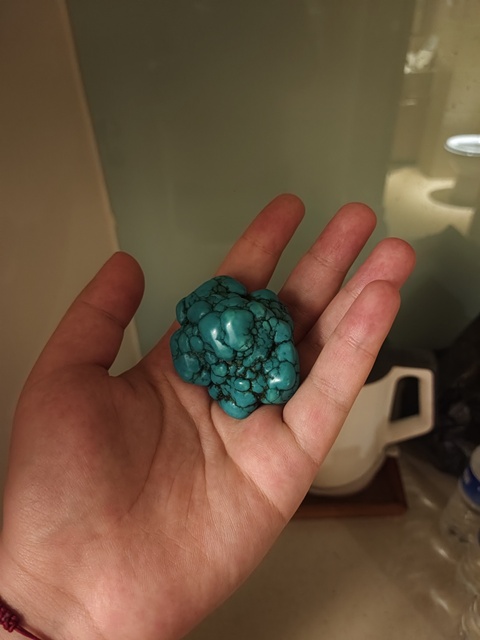 古玩玉器綠松石隨型真品鑒賞圖