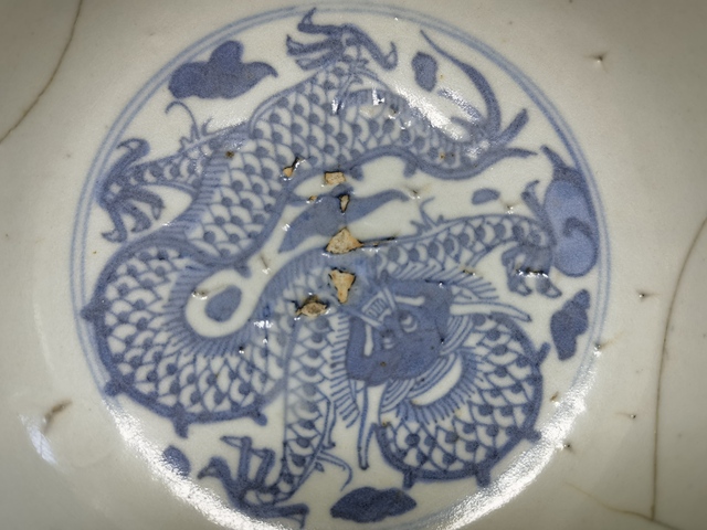古玩陶瓷清代早期青花碗真品鑒賞圖
