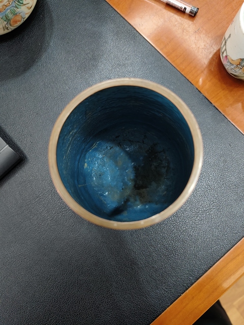 古玩銅器景泰藍賞瓶真品鑒賞圖