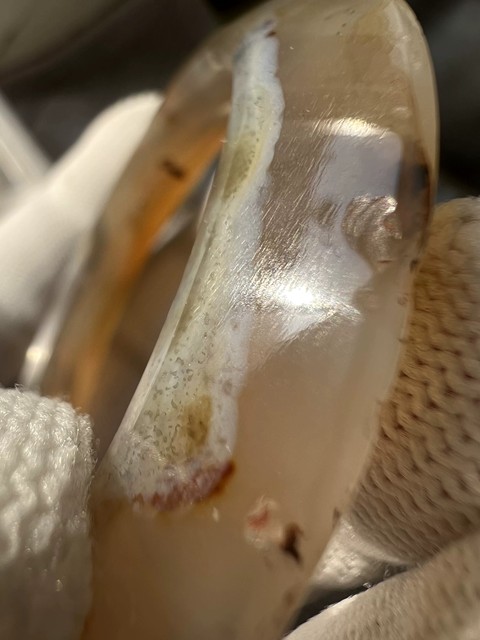 古玩玉器瑪瑙飛碟環(huán)真品鑒賞圖