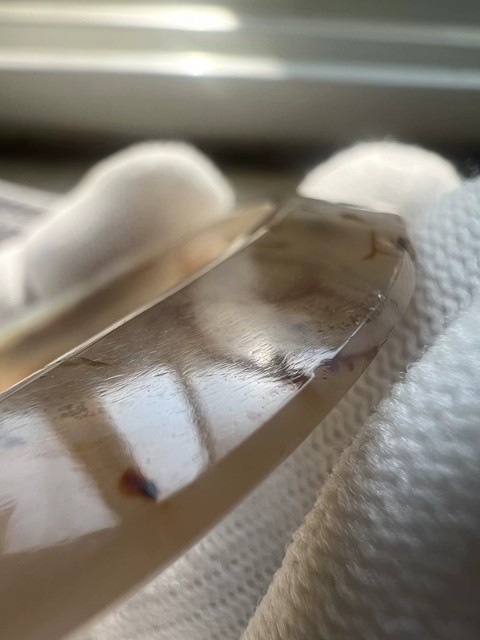 古玩玉器瑪瑙飛碟環(huán)真品鑒賞圖