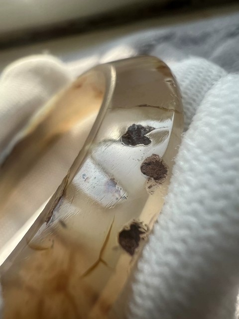 古玩玉器瑪瑙飛碟環(huán)真品鑒賞圖