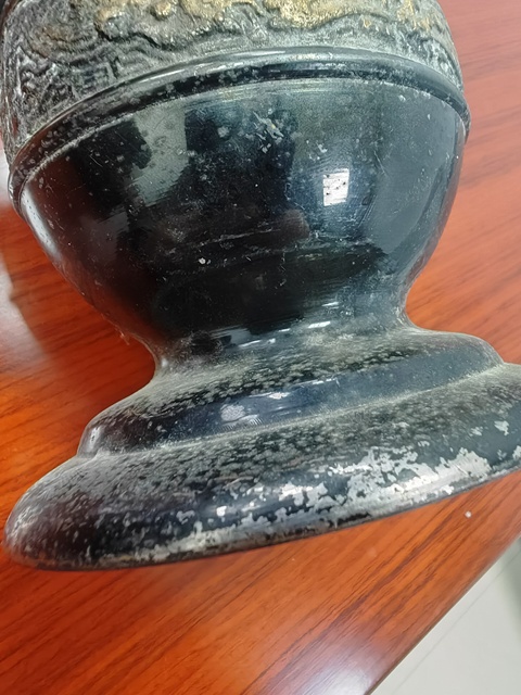 古玩銅器燭臺真品鑒賞圖