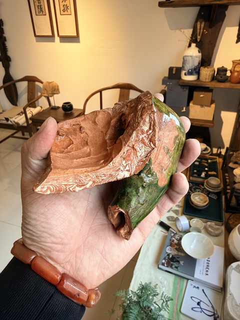 古玩陶瓷攪胎瓷殘片真品鑒賞圖