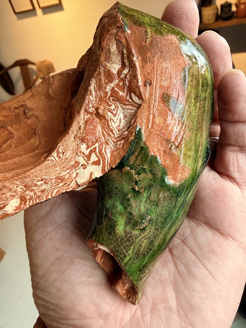 古玩陶瓷攪胎瓷殘片真品鑒賞圖