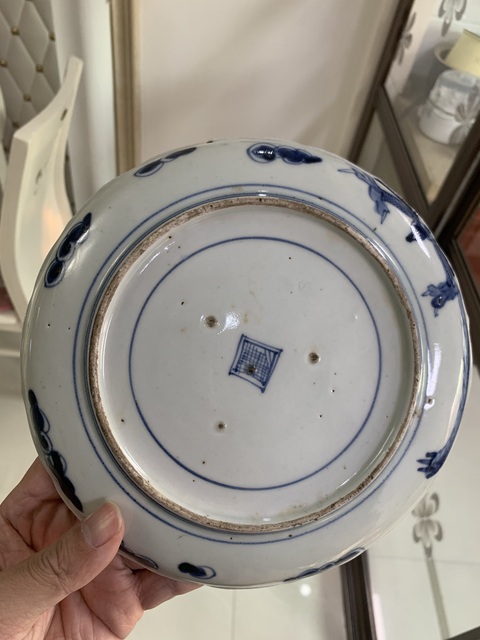 古玩陶瓷過墻龍盤真品鑒賞圖