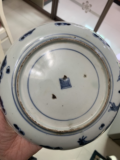 古玩陶瓷過墻龍盤真品鑒賞圖