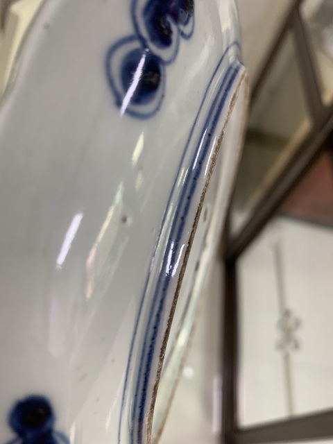 古玩陶瓷過墻龍盤真品鑒賞圖