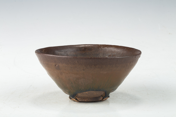 古玩陶瓷明以前·建窯柿紅釉兔毫盞拍賣，當(dāng)前價格4656元