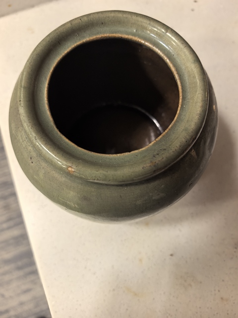 古玩陶瓷青釉罐真品鑒賞圖