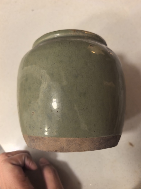 古玩陶瓷青釉罐真品鑒賞圖