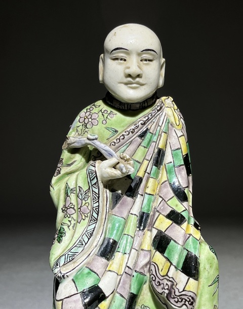 古玩陶瓷素三彩瓷像真品鑒賞圖