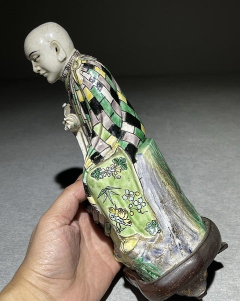 古玩陶瓷素三彩瓷像真品鑒賞圖