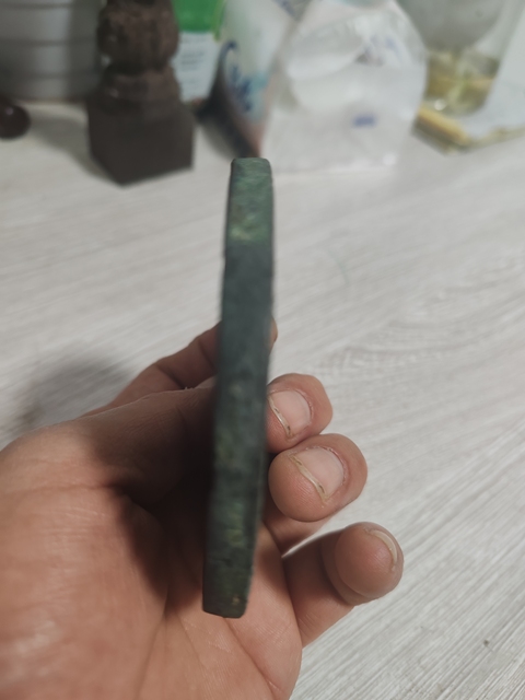 古玩銅器跑獸紋銅鏡真品鑒賞圖