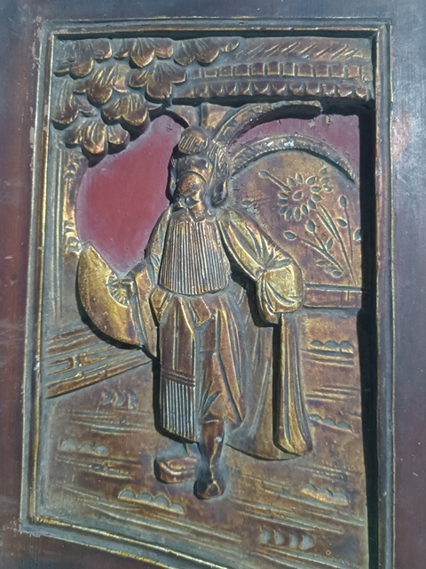 古玩雜項木雕板真品鑒賞圖