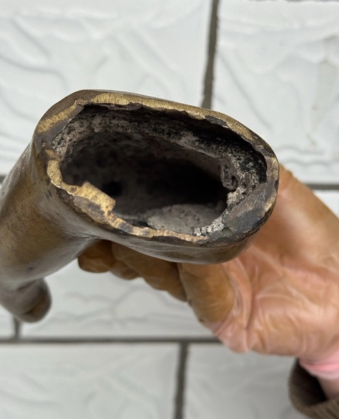 古玩銅器佛手真品鑒賞圖