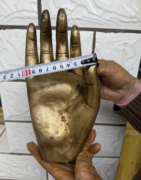 古玩銅器佛手真品鑒賞圖