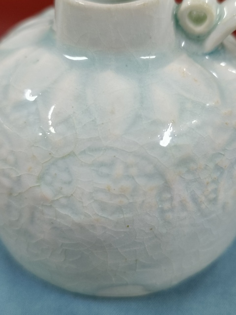 古玩陶瓷湖田窯花卉紋執(zhí)壺真品鑒賞圖