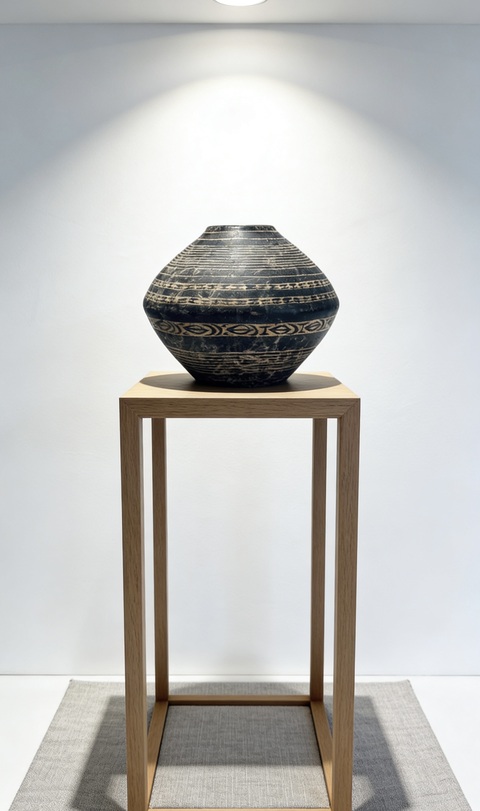 古玩陶瓷馬家窯·先民文字罐拍賣，當(dāng)前價(jià)格150000元