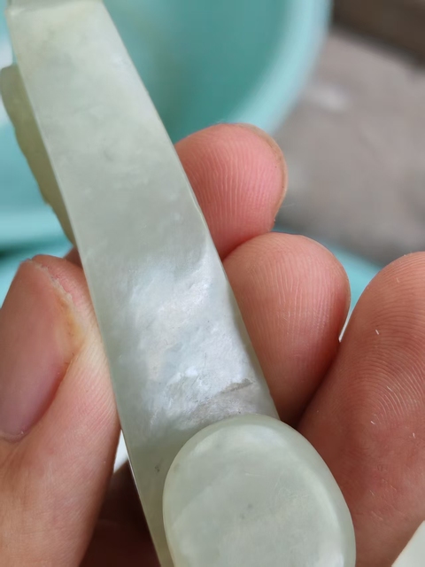 古玩玉器和田玉龍鉤真品鑒賞圖