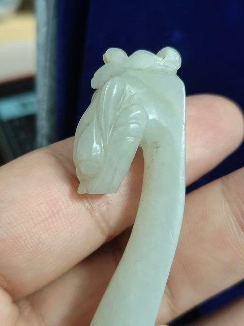 古玩玉器和田玉龍鉤真品鑒賞圖