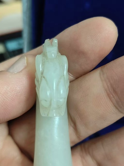 古玩玉器和田玉龍鉤真品鑒賞圖