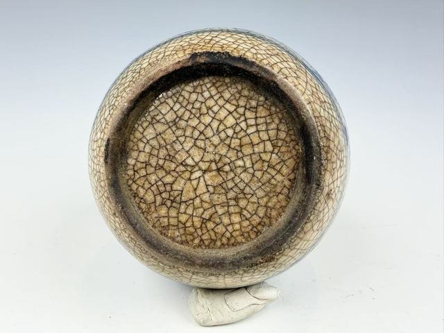 古玩陶瓷清中晚·青花鳳紋罐拍賣，當(dāng)前價格376元