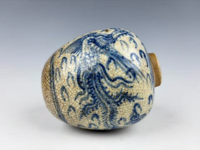 古玩陶瓷清中晚·青花鳳紋罐拍賣，當(dāng)前價格376元