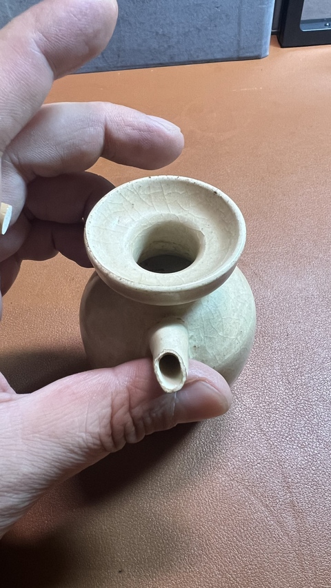 古玩陶瓷青白釉水注真品鑒賞圖