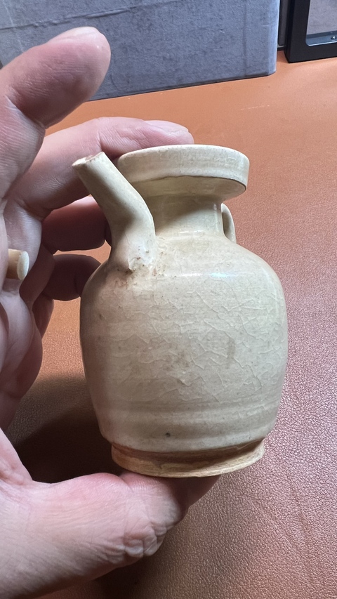 古玩陶瓷青白釉水注真品鑒賞圖