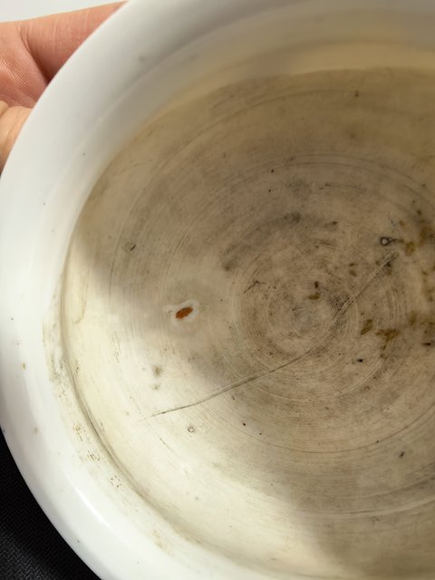 古玩陶瓷明末清初德化窯白釉雙獅頭爐真品鑒賞圖