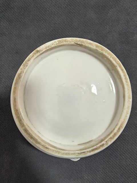 古玩陶瓷明末清初德化窯白釉雙獅頭爐真品鑒賞圖