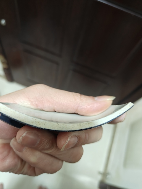 古玩陶瓷霽藍釉瓷片真品鑒賞圖