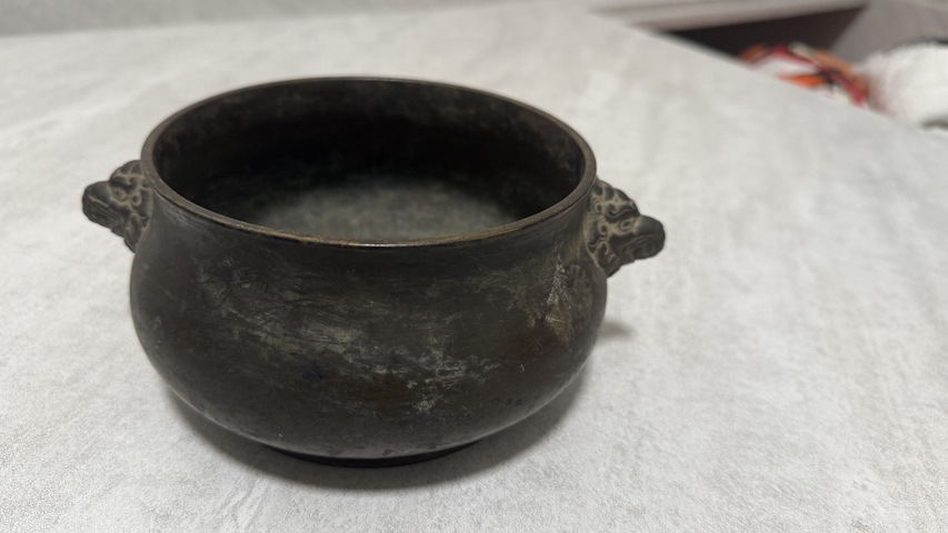 古玩銅器銅爐真品鑒賞圖