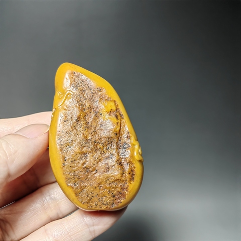 古玩雜項壽山石手把件真品鑒賞圖