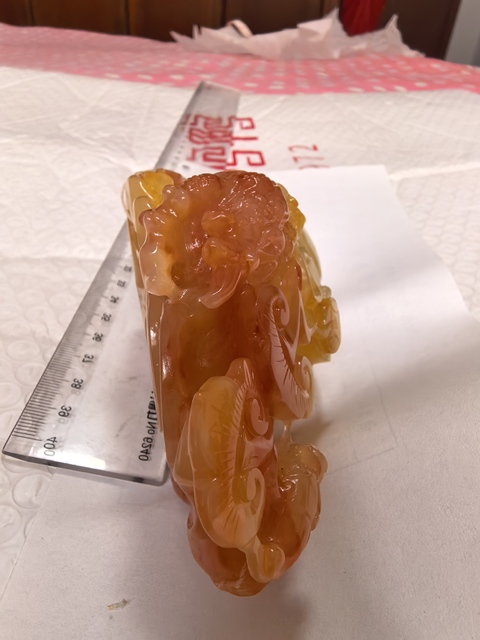 古玩玉器龍龜玉擺件真品鑒賞圖