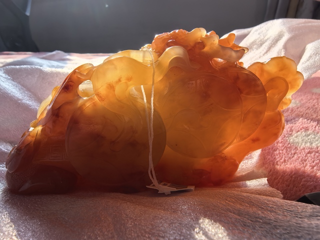 古玩玉器黃龍玉雕“龍龜擺件”真品鑒賞圖