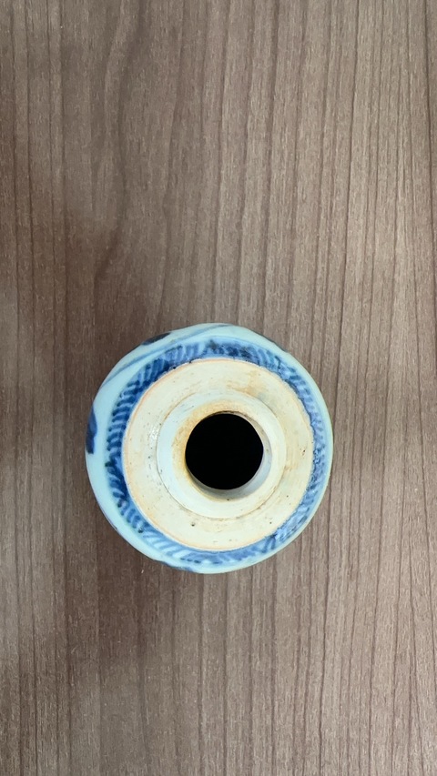 古玩陶瓷青花纏枝花卉紋小罐真品鑒賞圖