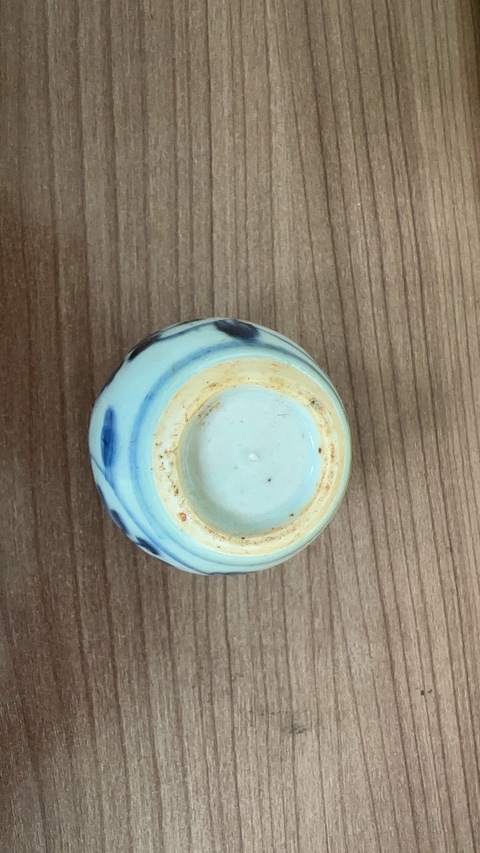 古玩陶瓷青花纏枝花卉紋小罐真品鑒賞圖