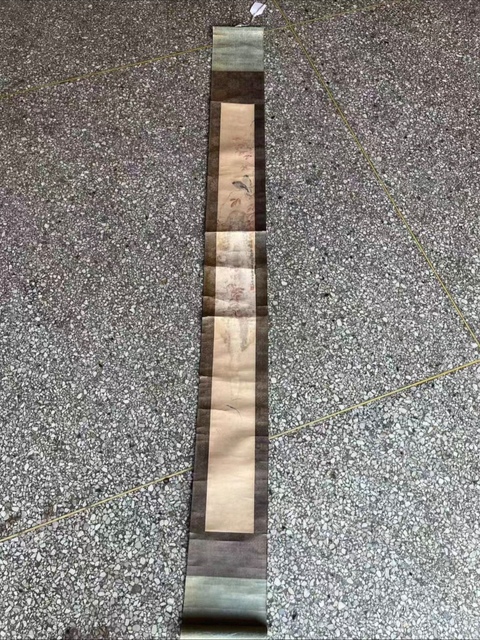 古玩字畫寫意花鳥小品立軸真品鑒賞圖