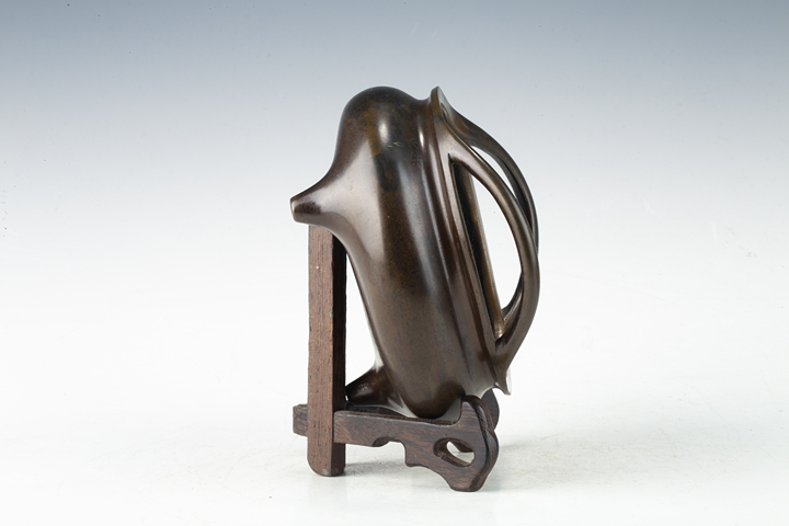 古玩陶瓷清末民初·銅橋耳三足爐拍賣，當前價格3000元