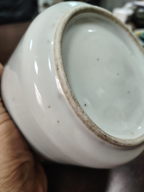 古玩陶瓷青花三星高照?qǐng)D香爐真品鑒賞圖
